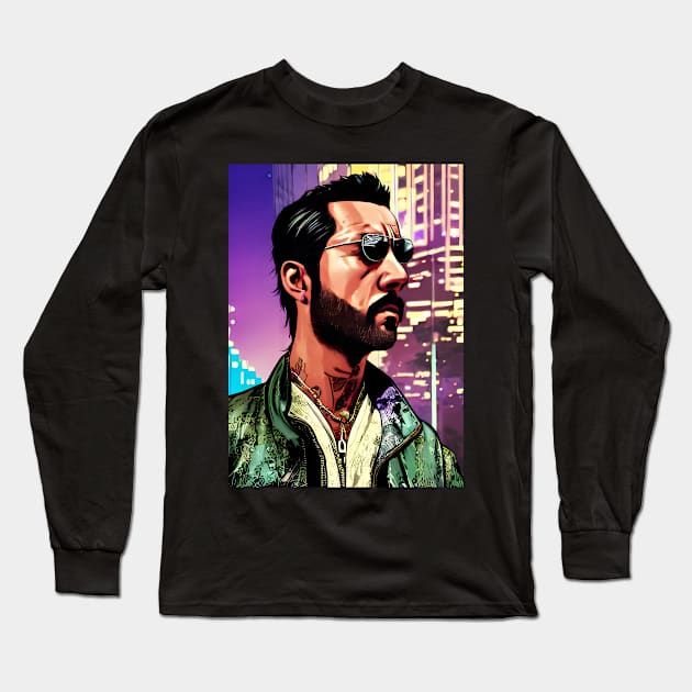 Grand Theft Auto - The Hacker Long Sleeve T-Shirt by AfroMatic